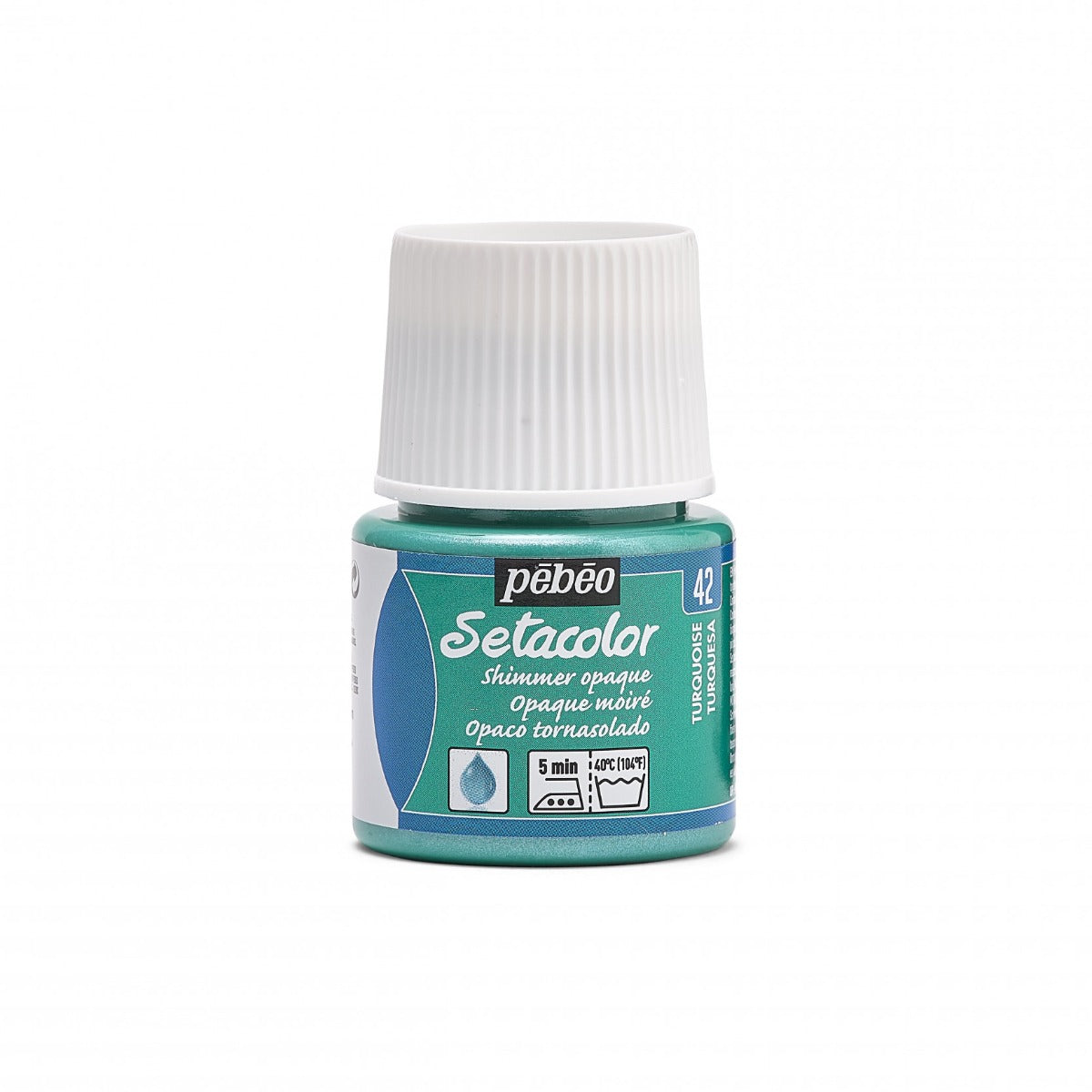 Setacolor Opaque Fabric Paint 45ml - Turquoise Shimmer