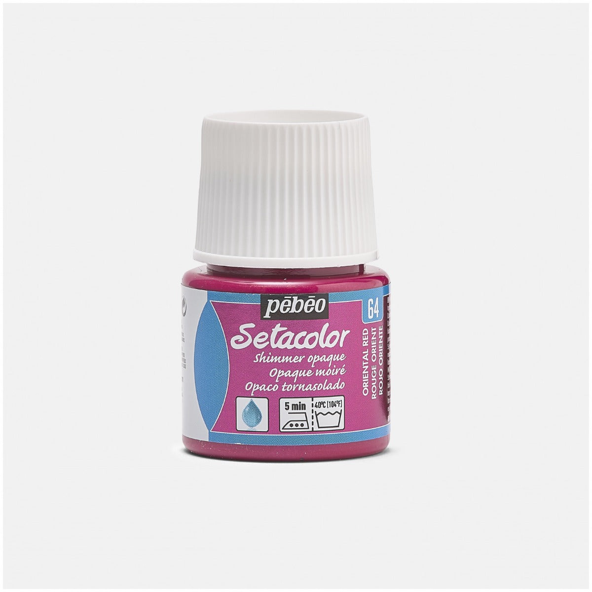 Setacolor Opaque Fabric Paint 45ml - Orient Red Shimmer