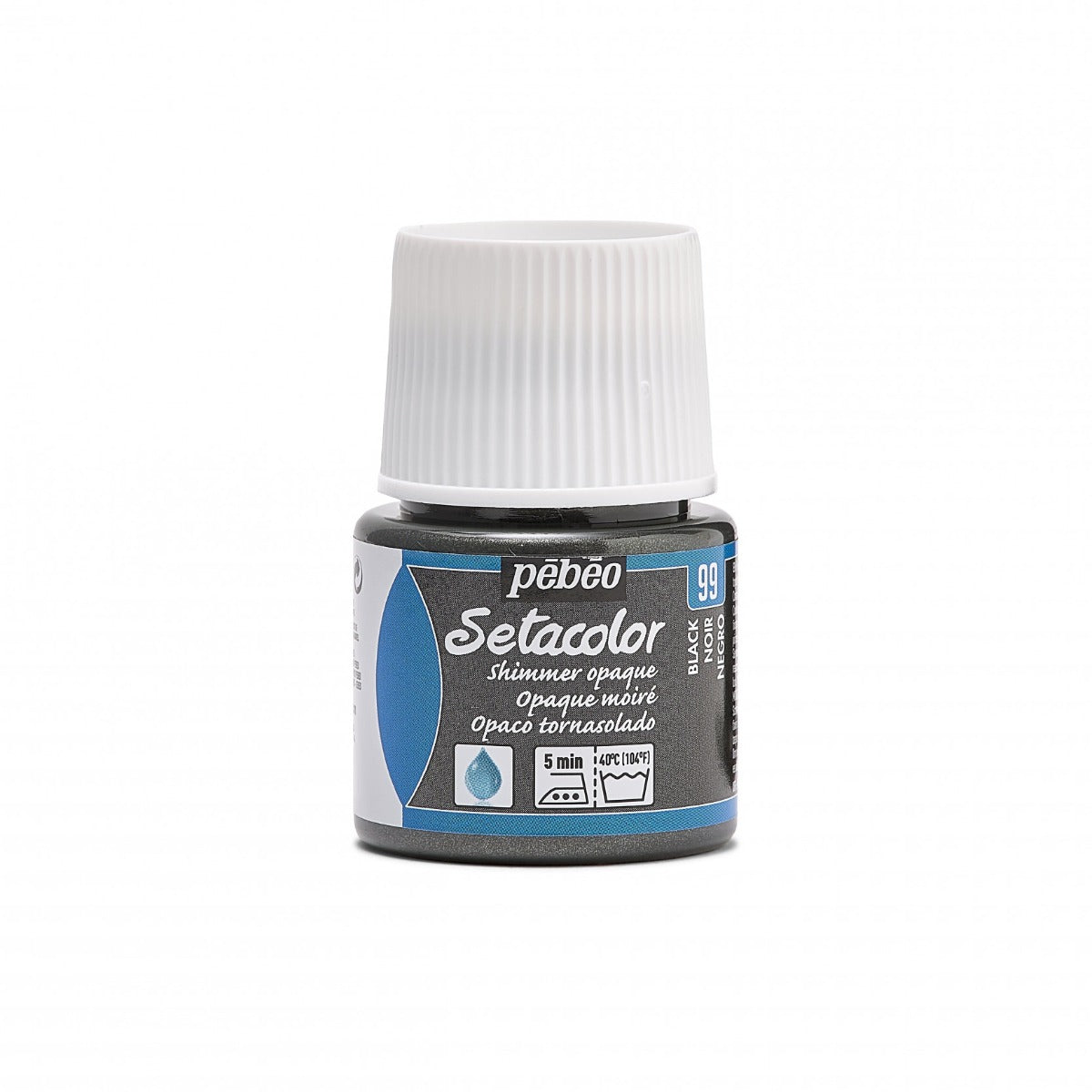 Setacolor Opaque Fabric Paint 45ml - Black Shimmer