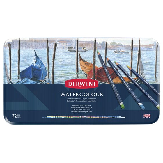 Derwent Watercolour Pencils - 72 Tin