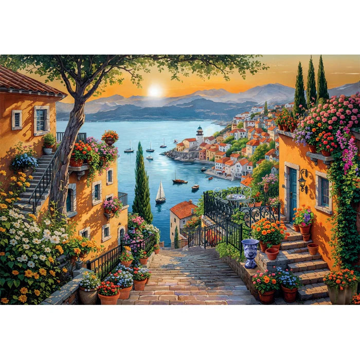 1500 Piece Jigsaw Puzzle - Steps To The Harbour