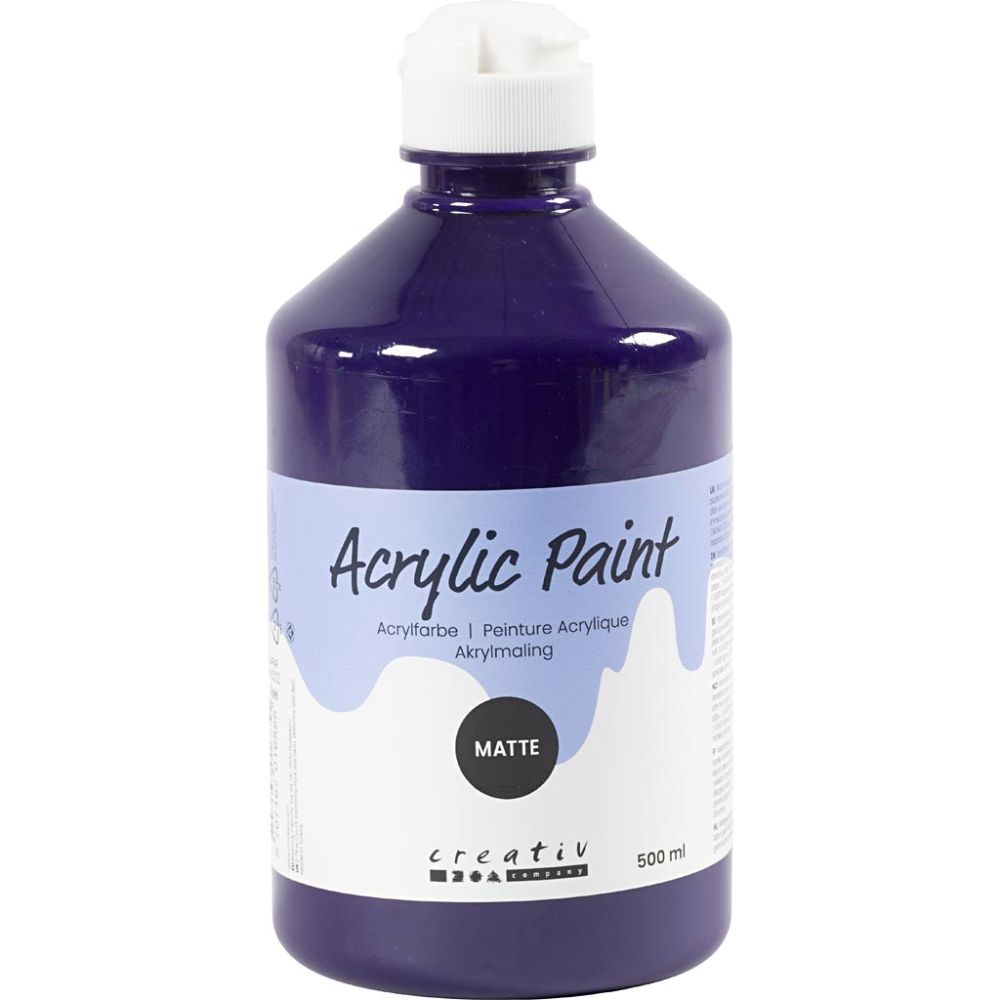 Acrylic Paint 500ml - Matt Violet