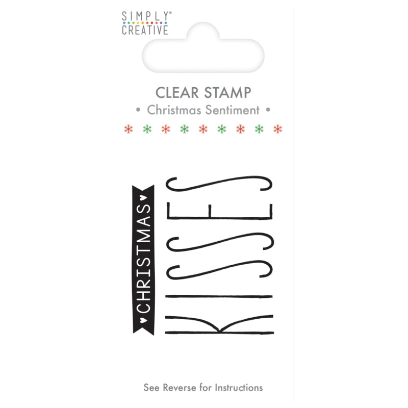 Simply Creative Xmas Stamp - Xmas Kisses