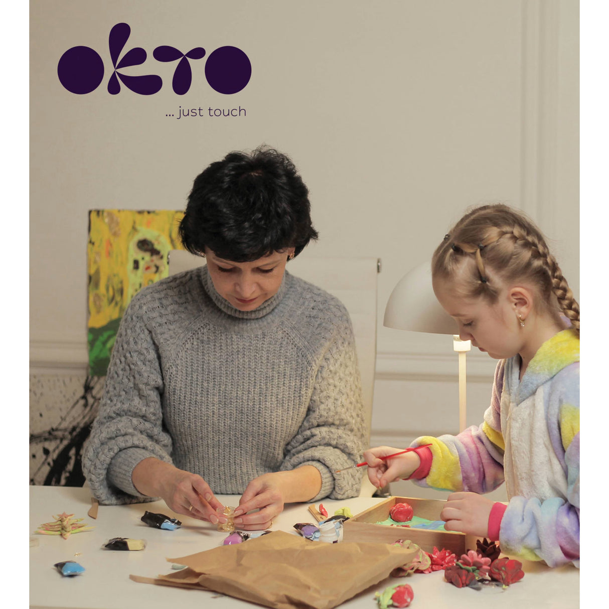 OKTO Wood & Sensory Art DIY Kit - Succulents: Passion
