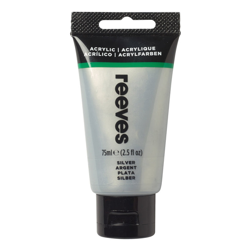 REEVES 75ML ACRYLIC-SILVER
