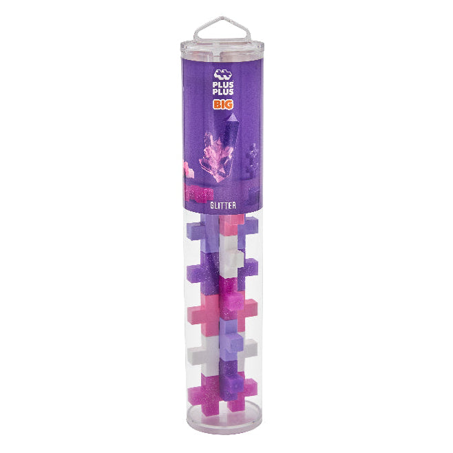 Plus-Plus 15 Piece Tube - BIG Glitter Color Mix
