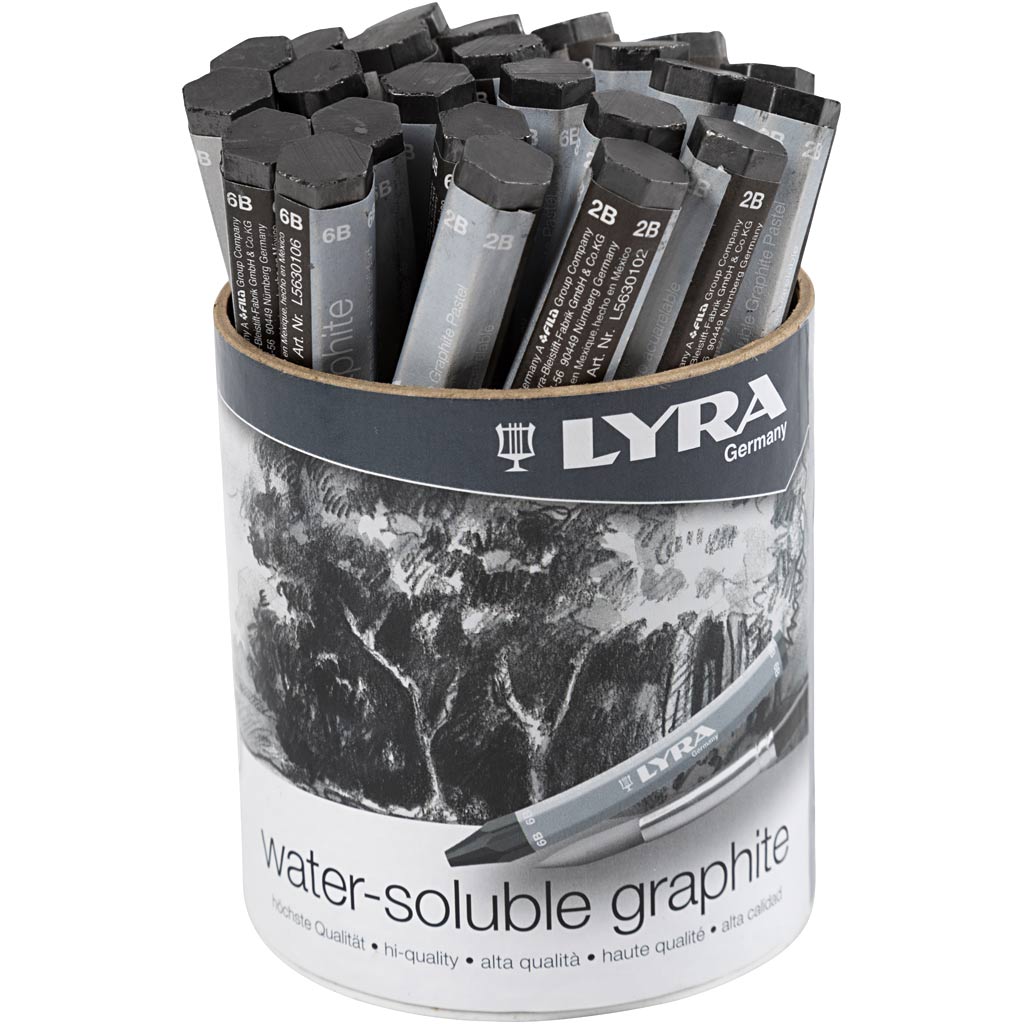 Water-soluble Graphite Crayons