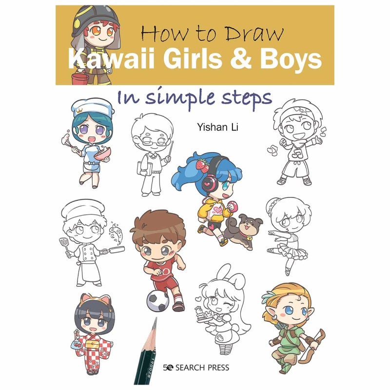 How to Draw: Kawaii Girls & Boys Book