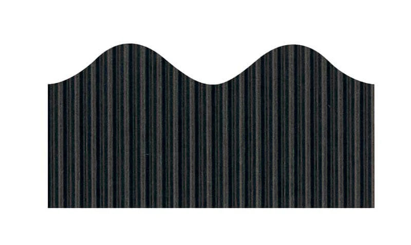 Bordette Scalloped - Black 57mm x 15m