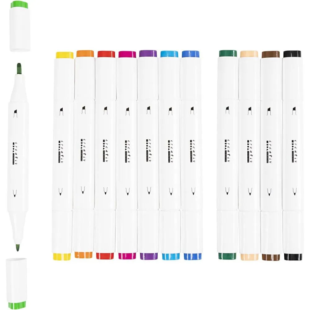 Illustration Markers Standard Colours - 12 Piece Set