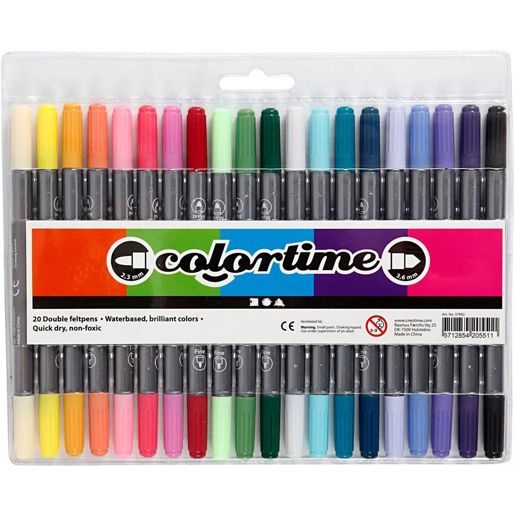 Colortime Double Markers (20 Pack)