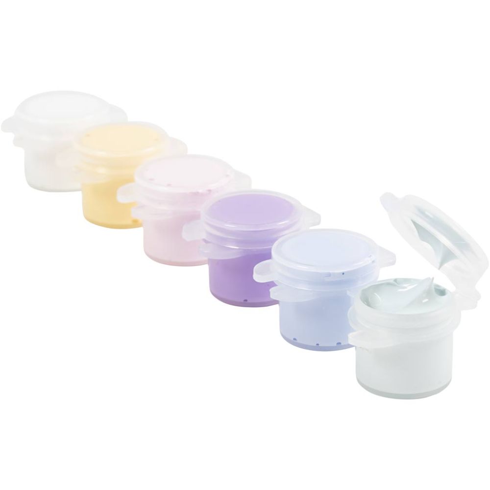 Plus Color Craft Paint - Pastel Colours (6x5ml)