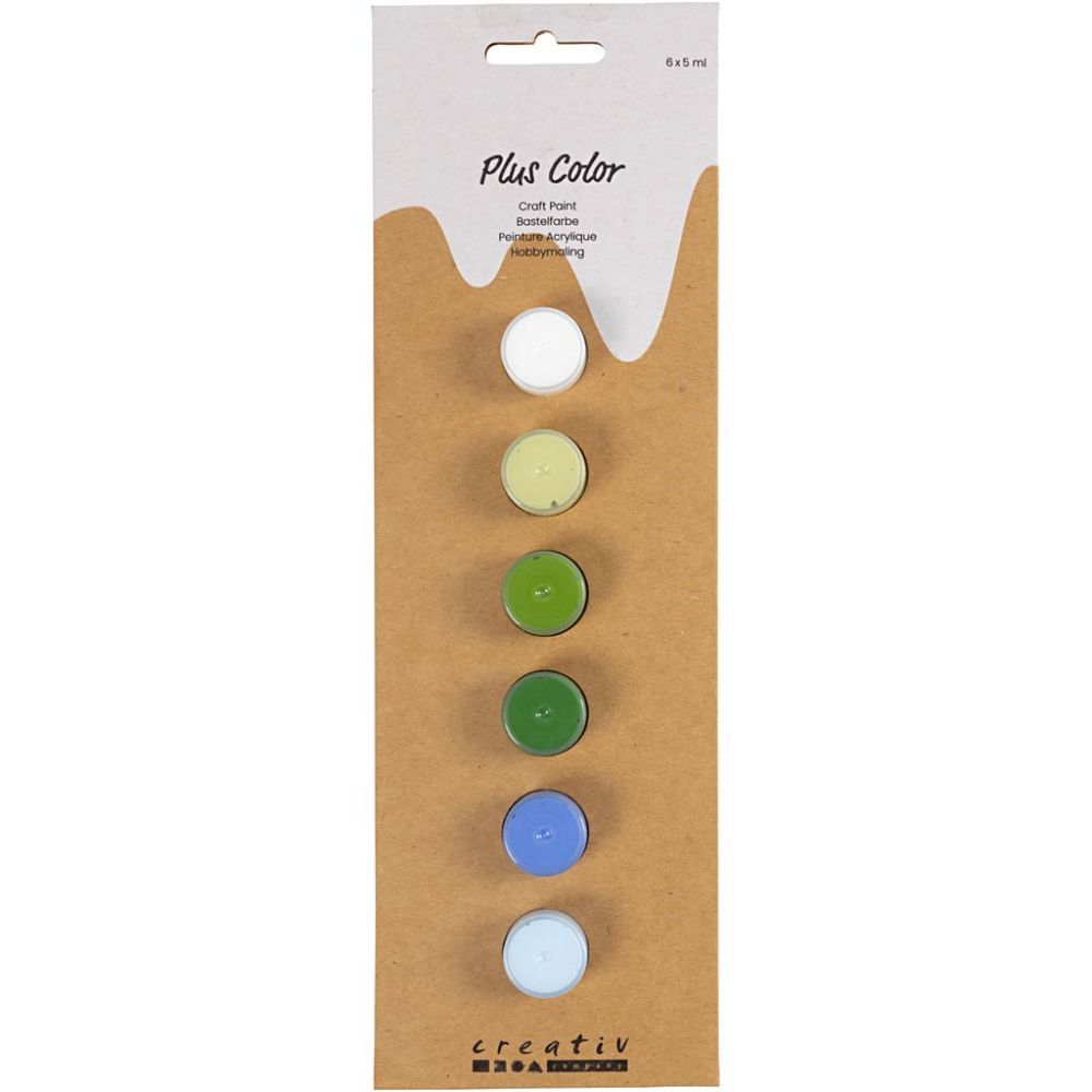 Plus Color Craft Paint - Blue/Green Harmony (6x5ml)