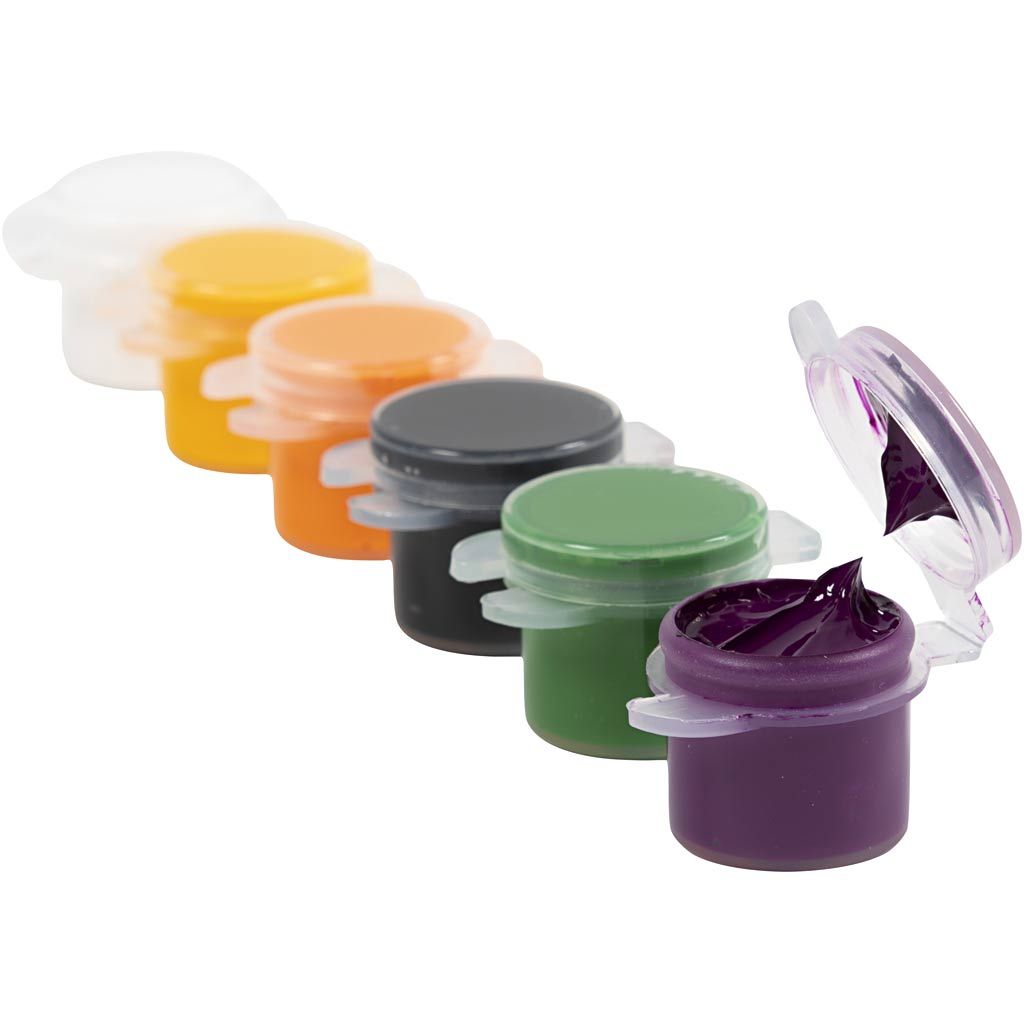 Plus Color Craft Paint - Halloween Colours (6x5ml)