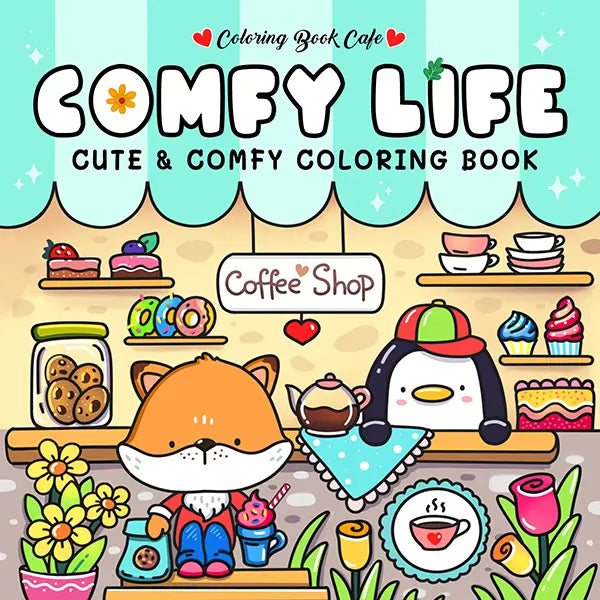 Comfy Life Cozy Colouring Book