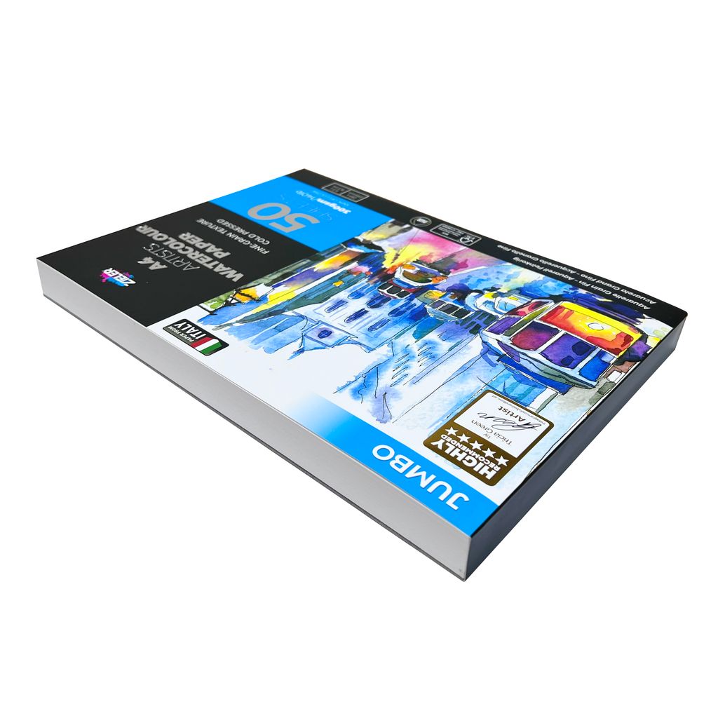 Zieler Jumbo A4 Artists Watercolour Paper - 50 sheets