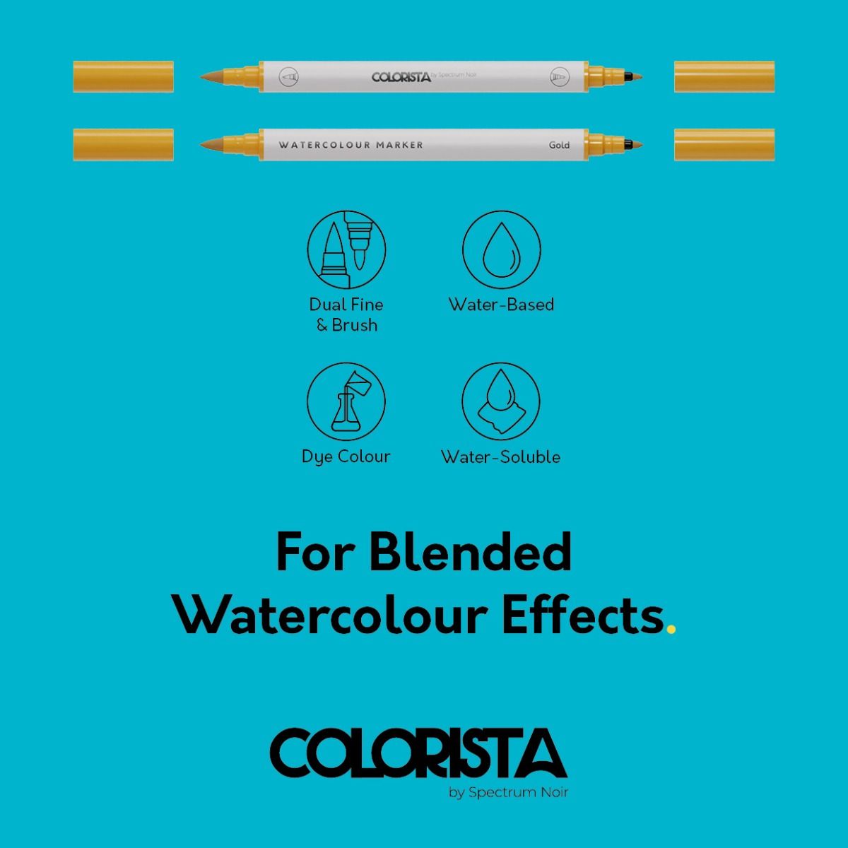 Colorista - Watercolour Marker - Botanic Accents 8pc