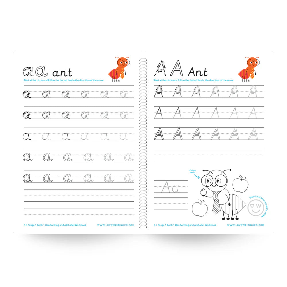 Handwriting & Alphabet Practice Book 1: Ages 3-5