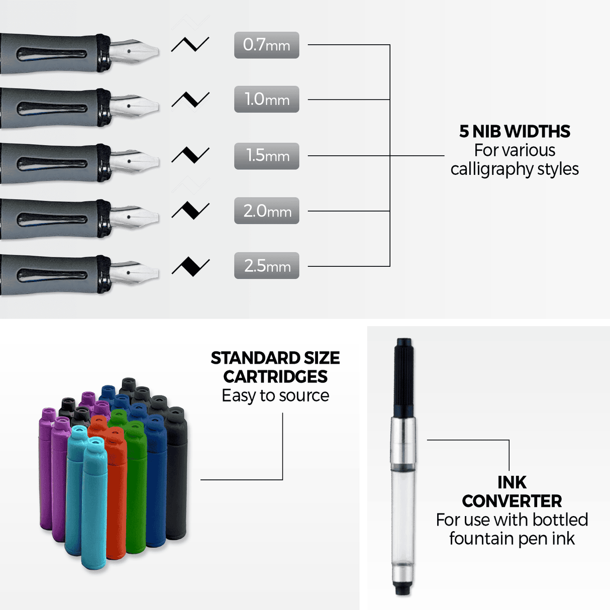 Zieler Ultimate Calligraphy Pen Gift Set (32 Pieces)