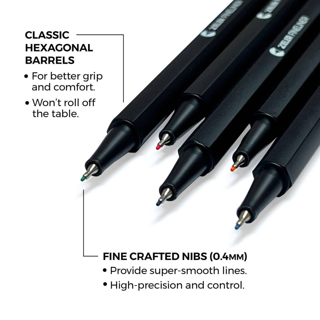 Zieler Colour Fineliner Starter Set (20 Pieces)