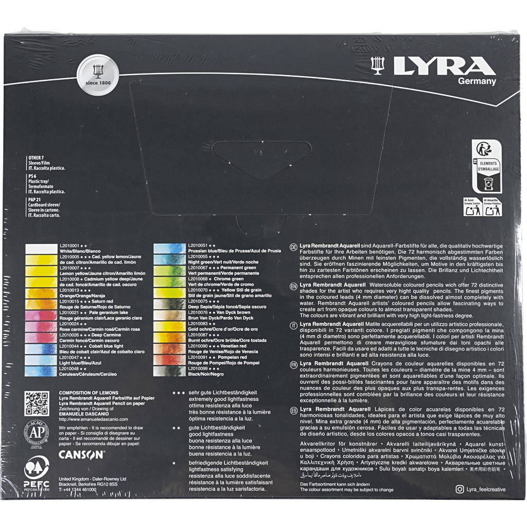 Lyra Rembrandt watercolour pencils