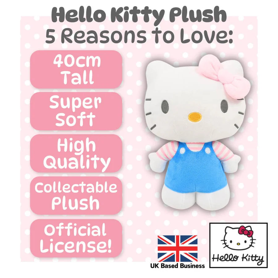 Hello Kitty 40cm Plush Toy - Blue Dress