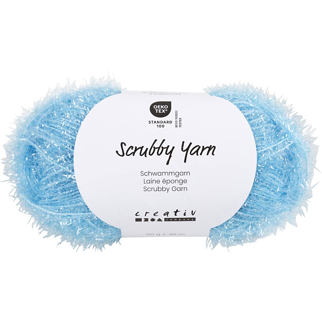 Scrubby Yarn L: 90m Blue 50g
