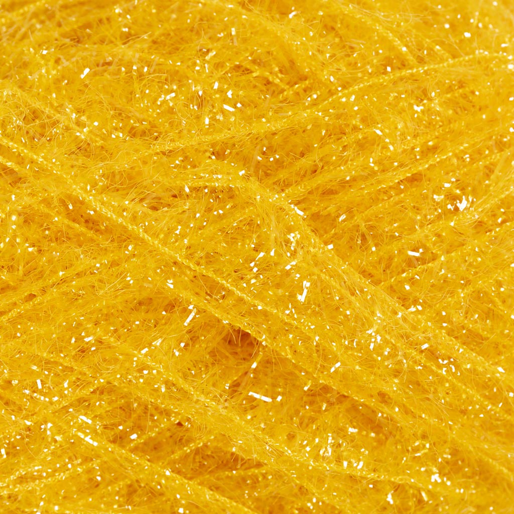 Scrubby Yarn L: 90m Yellow 50g