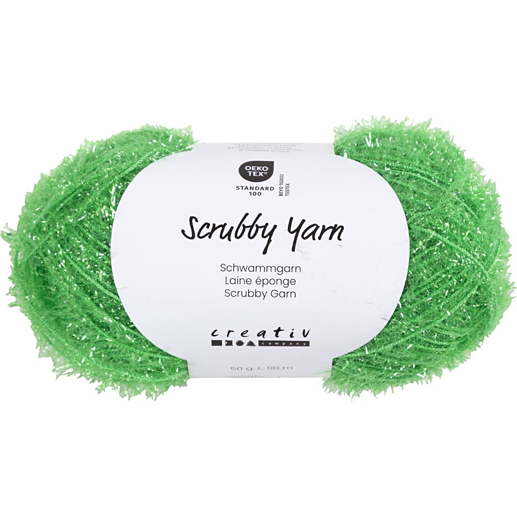 Scrubby Yarn L: 90m Green 50g
