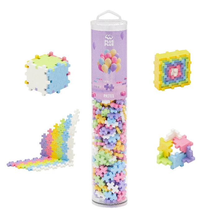 Plus-Plus 240 Piece Tube - Pastel Color Mix