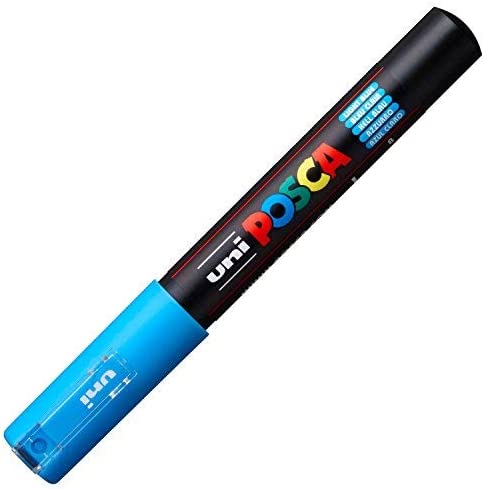 Posca Pc-1M Extra Fine Light Blue Paint Marker