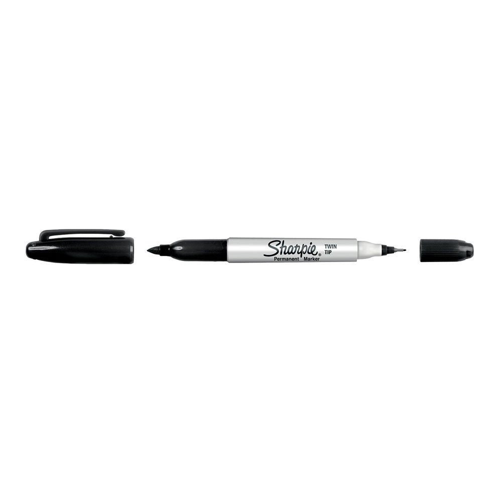 Sharpie Twin Tip Permanent Marker - Black
