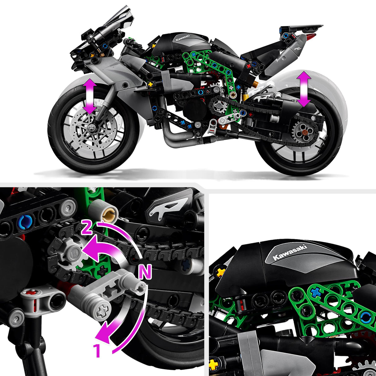 Lego Technic Kawasaki Ninja H2R Motorcycle