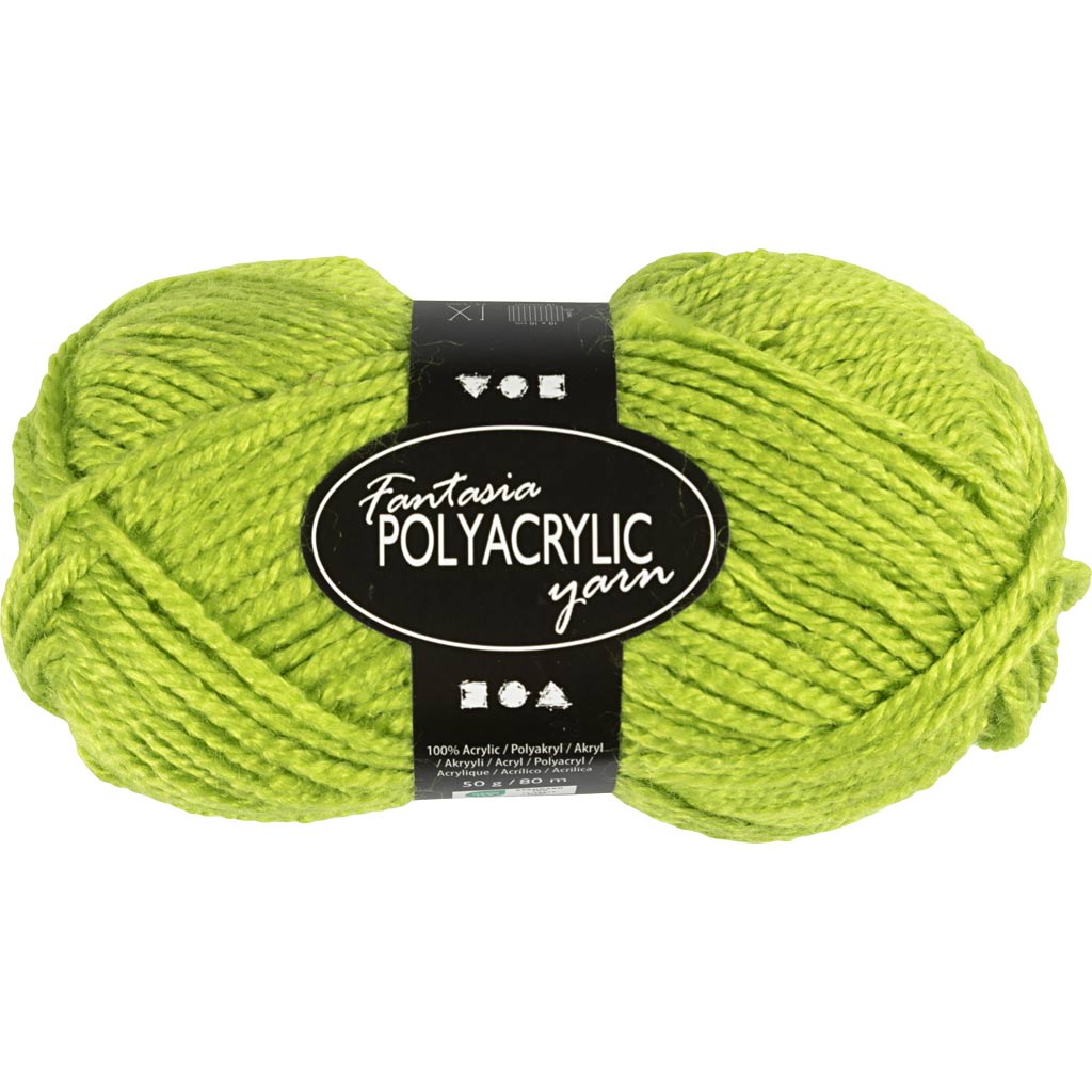 Fantasia Acrylic Yarn L: 80m Needle 45-5 - Light Green 50g