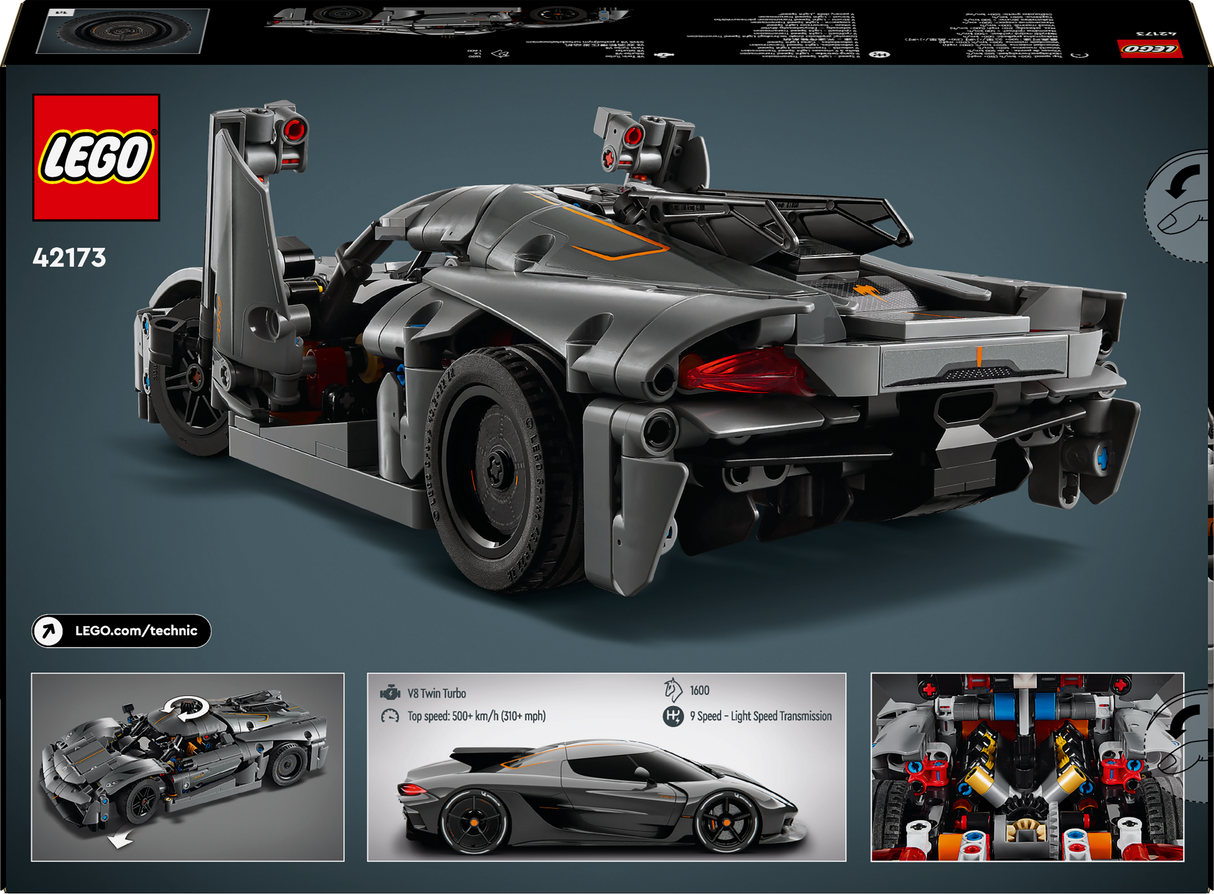 Lego Technic: Koenigsegg Jesko Absolut Grey Hypercar