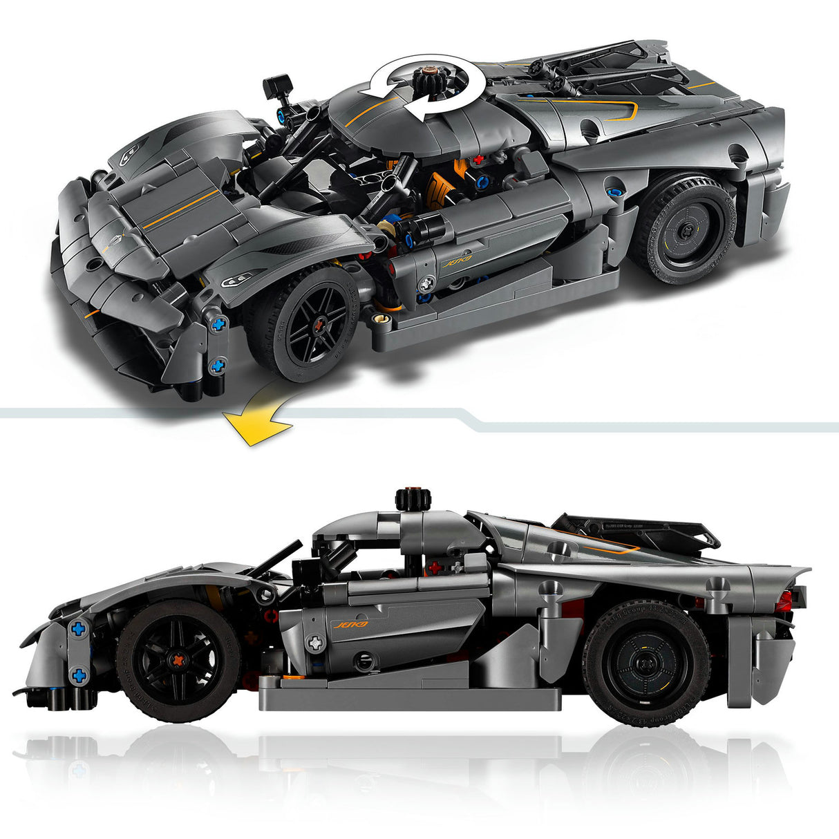 Lego Technic: Koenigsegg Jesko Absolut Grey Hypercar