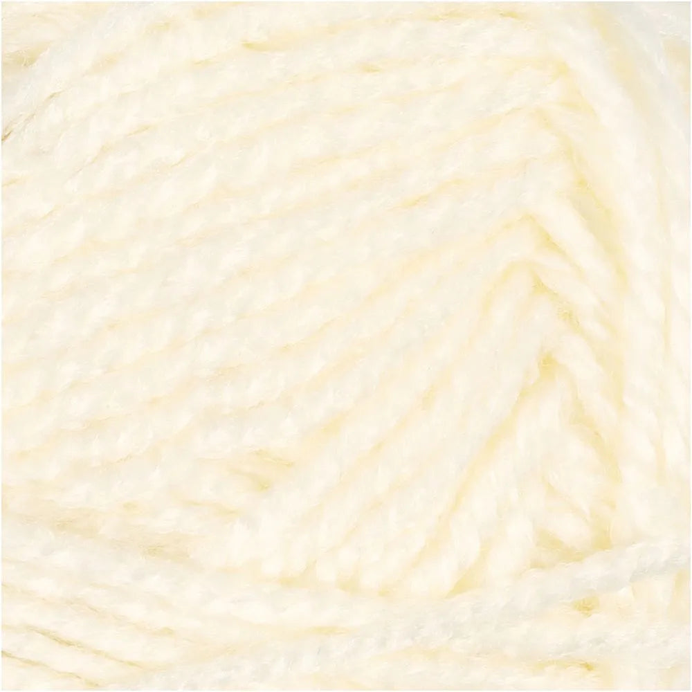 Fantasia Off-White Acrylic Yarn - 50g