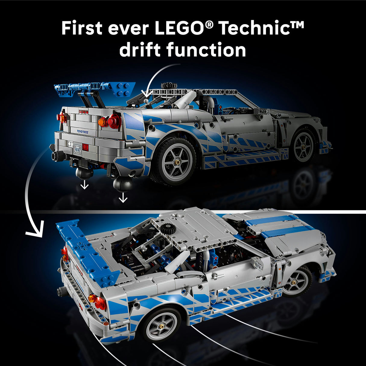 Lego Technic - 2 Fast 2 Furious Nissan Skyline GT-R (R34) Car