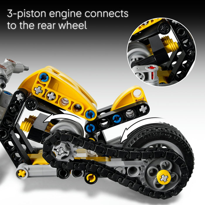 LEGO Technic - Yellow Motorcycle