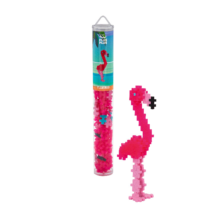 Plus-Plus 100 Piece Tube - Flamingo