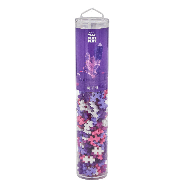 Plus-Plus 240 Piece Tube - Glitter Color Mix