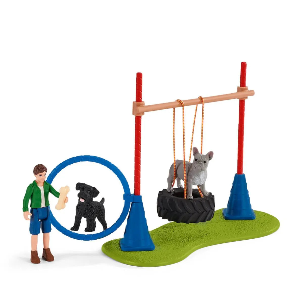 Schleich Puppy Agility Training Farm World Set