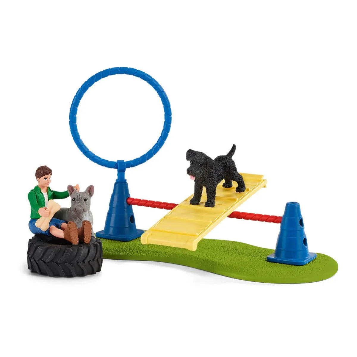 Schleich Puppy Agility Training Farm World Set
