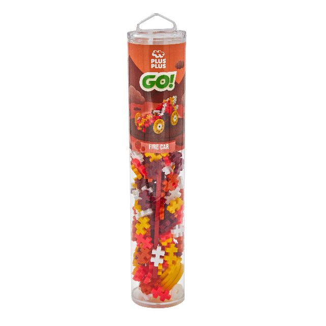 Plus-Plus 200 Piece Tube - Color Cars: Fire