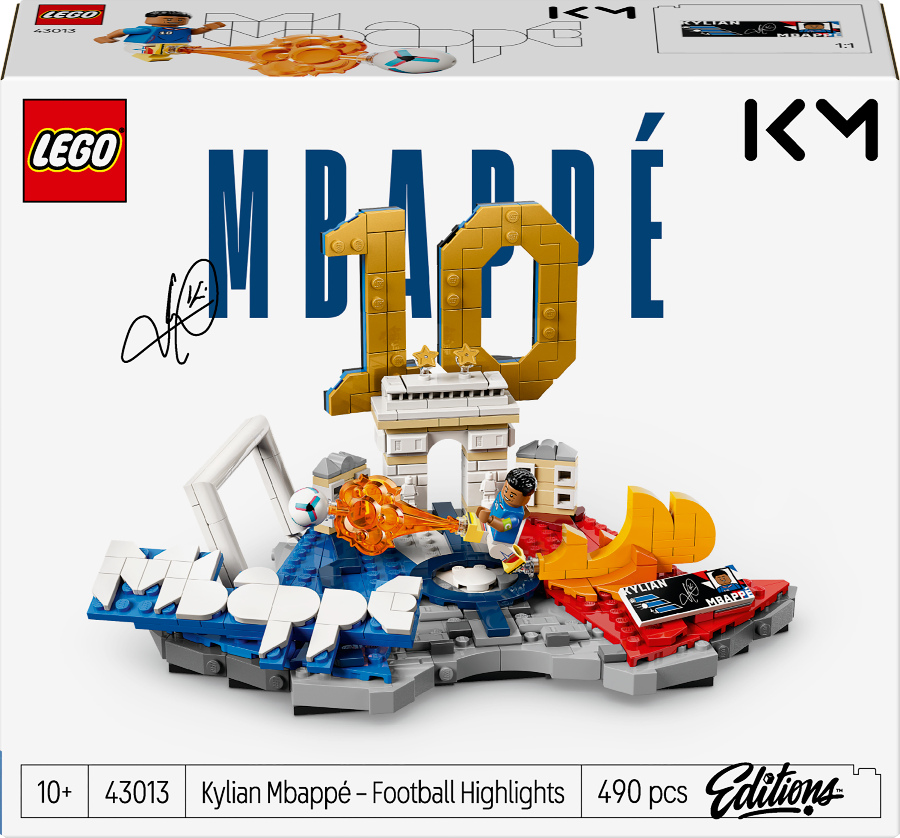 LEGO Mbappé 10 football highlights set with packaging