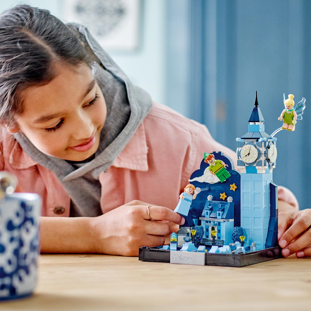 Lego Disney Peter Pan and Wendys Flight over London