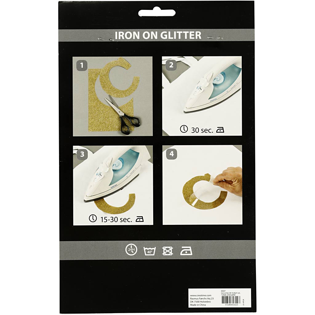 Iron on foil