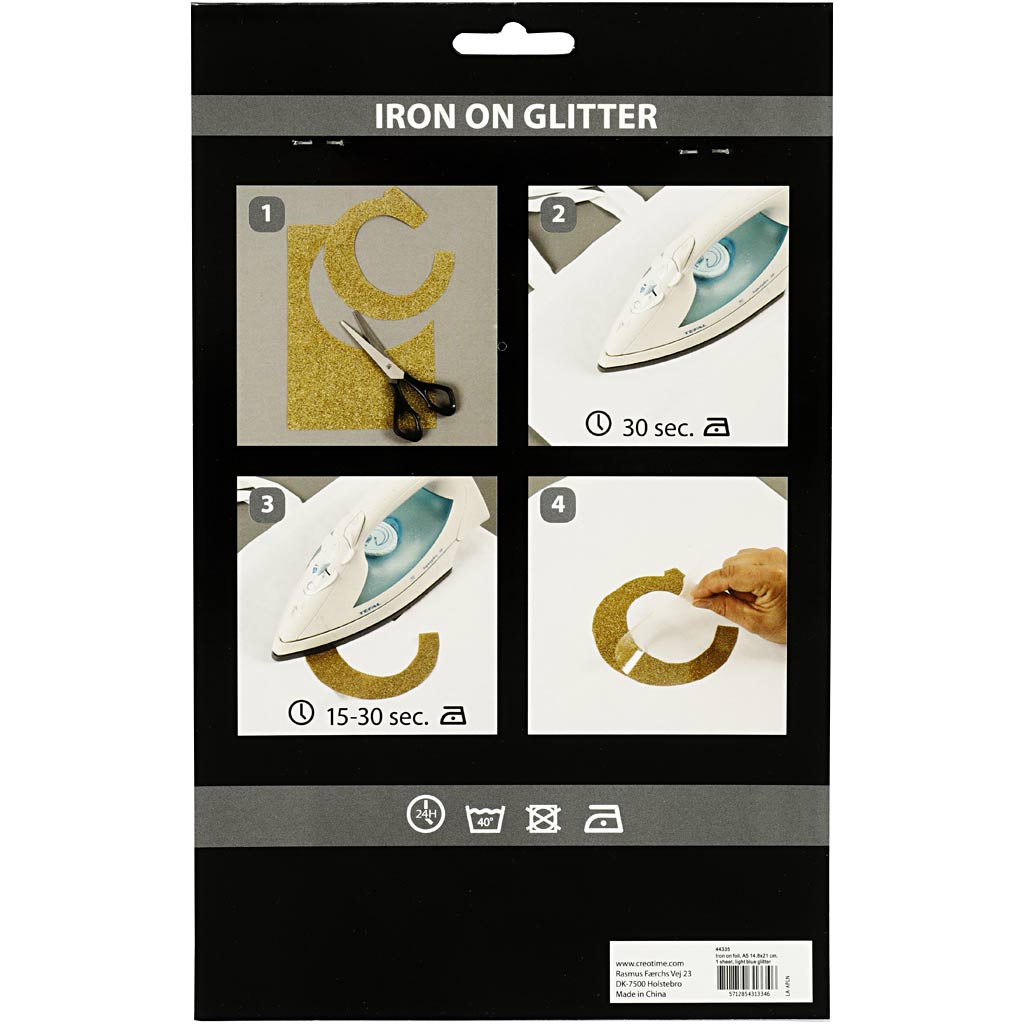 Iron on foil