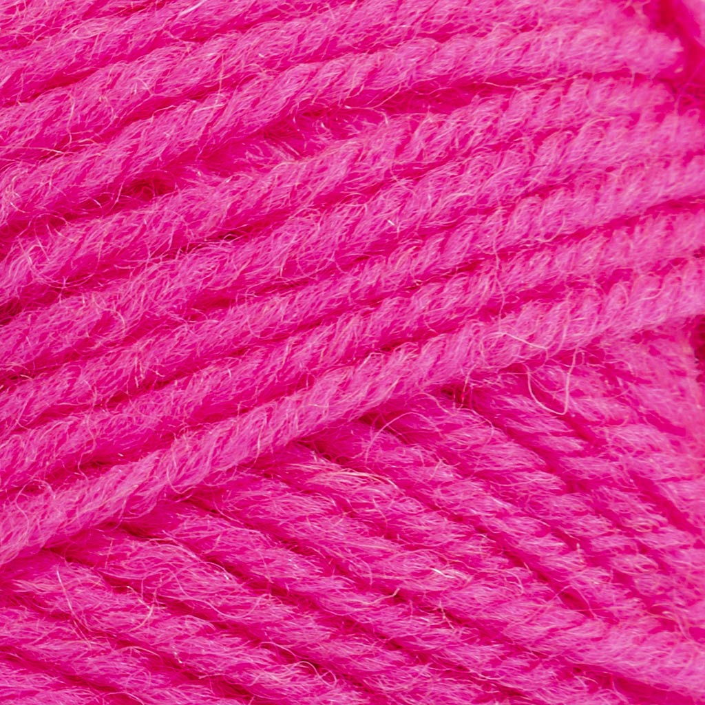 Melbourne Wool Yarn L: 92m Needle 4-5.5 Neon Pink 50g
