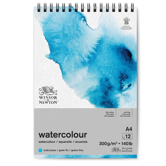 Winsor & Newton Watercolour Pad (Spiral) Cold Press - A4